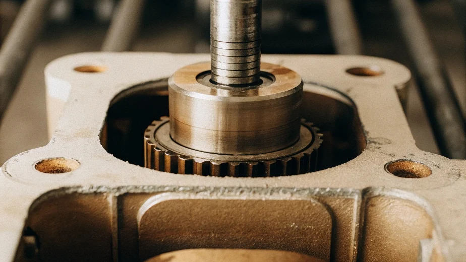 A close-up of a rotary engine's apex seals