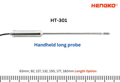 Sonda larga portátil I2C integrada de temperatura y humedad