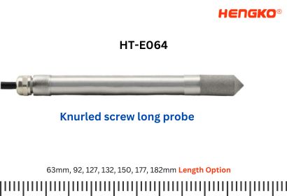 Knurled screw long probe I2C temperature and humidity integrated probe