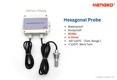 4-20mA Hexagonal Probe temperature humidity transmitter HG803-1W4P-05