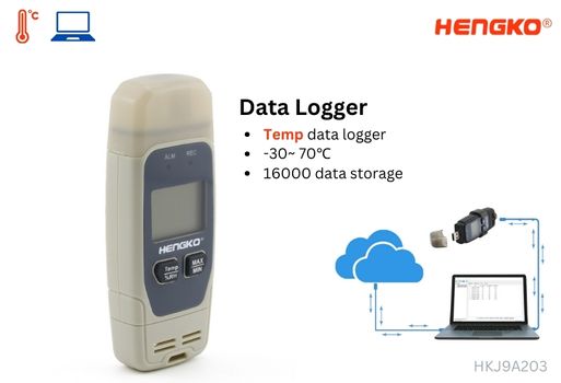 Mini bärbar Temp datalogger pdf-serie