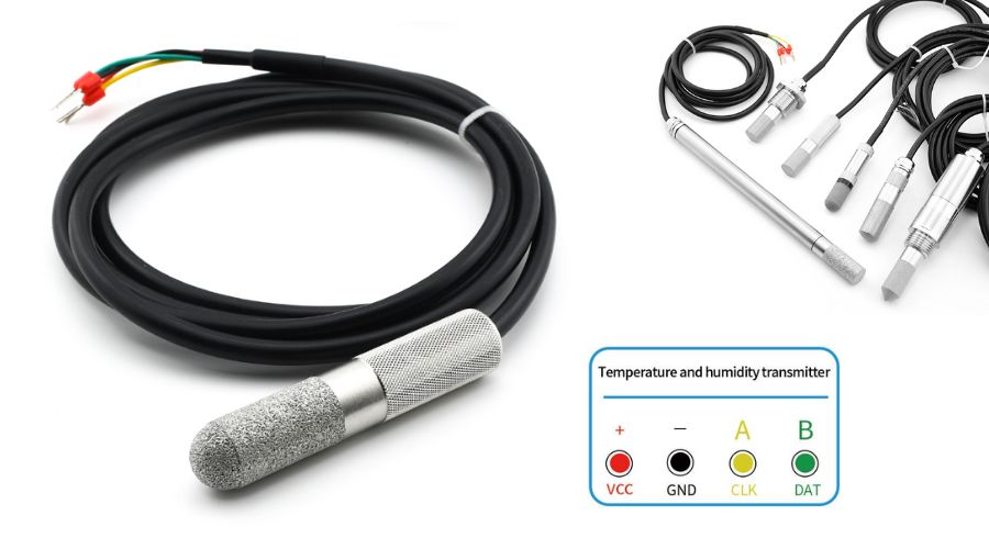 RS485 Round Head Knurling Temperature and Humidity Transmitter Details