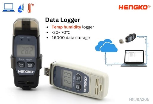 Datalogger för temperatur och luftfuktighet pdf-serie