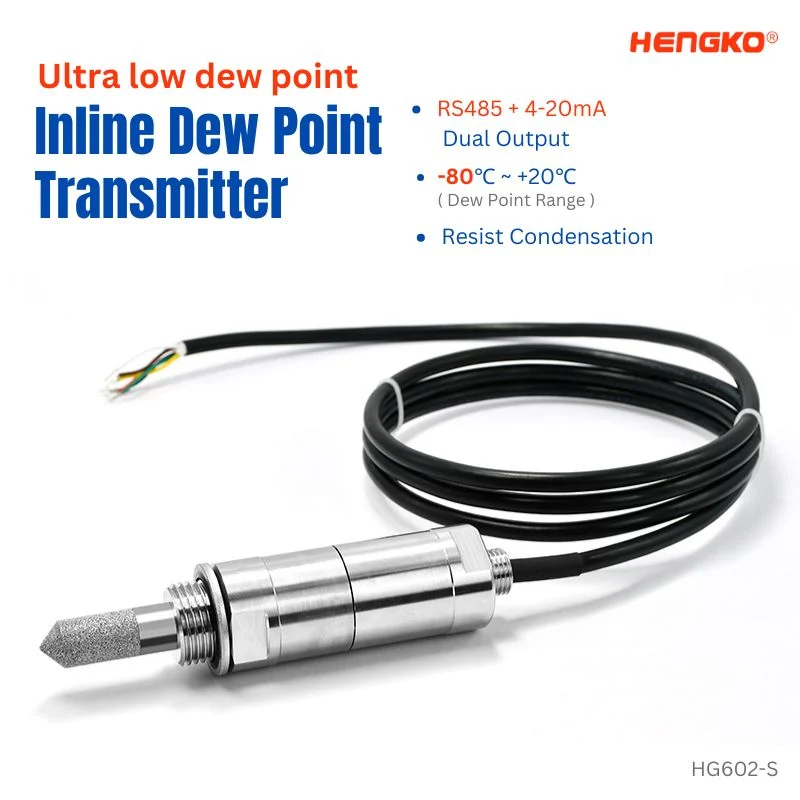 Ultra low dew point Inline Dew Point Transmitter for dry pressure equipment saleUltra low dew point Inline Dew Point Transmitter for sale HG602-C