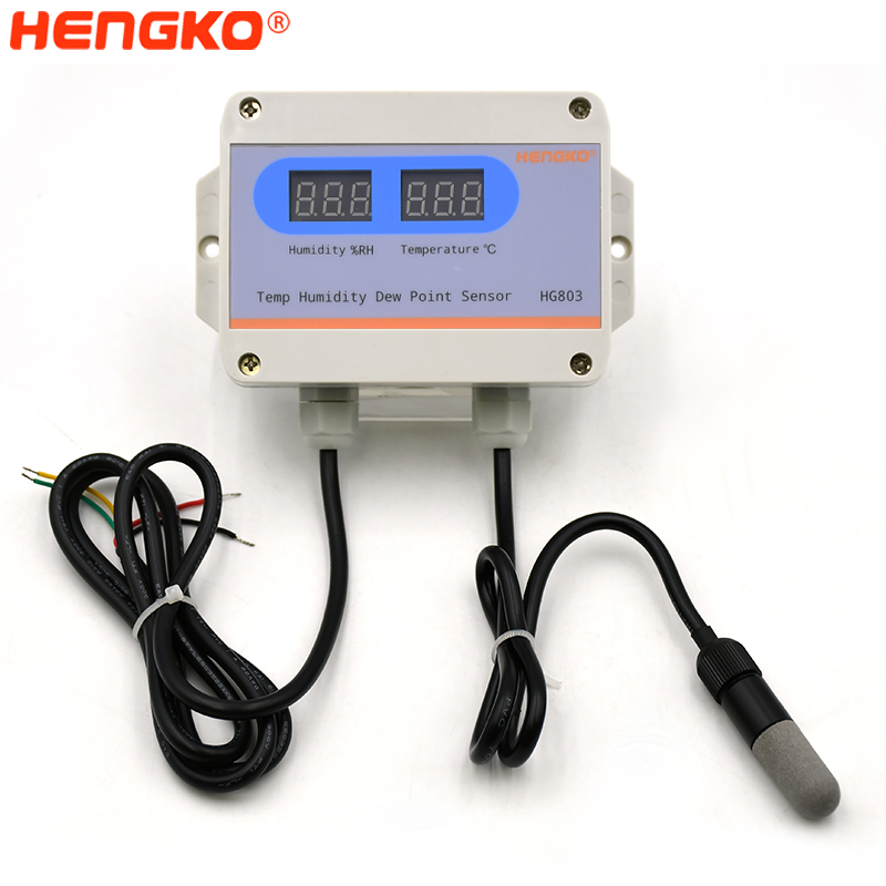 4-20mA temperature humidity transmitter Split Type PC Probe with display